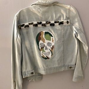 Hand painted Jean Jacket